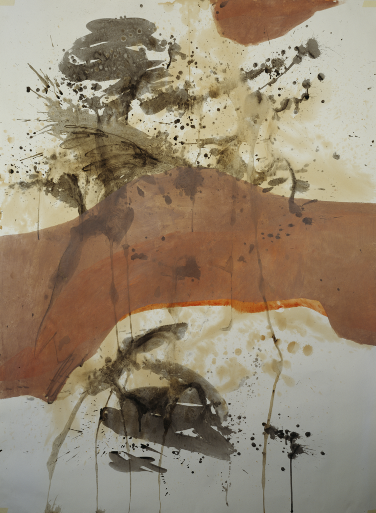 Walter Urbach<br />Ätna Mohn<br />Pastell, Tusche auf Papier<br />150 x 135cm